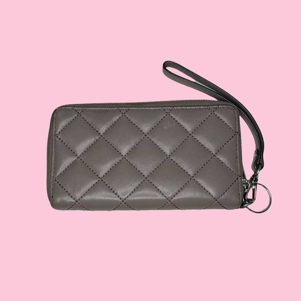 Michael Kors Multifunction Wristlet Wallet Phone Case, Grey Leather - Picture 2 of 4